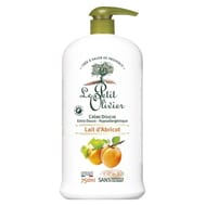 Le petit olivier crème douche extra douce lait d'abricot 750ml