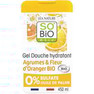 So bio gel douche hydratant agrumes & fleur d'oranger bio 450 ml