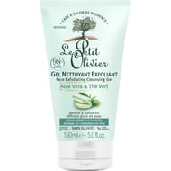 Le Petit Olivier Gel nettoyant exfoliant quotidien Aloe vera & thé vert peaux normale 150ml