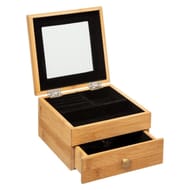 Boite bijoux miroir  bambou