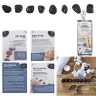 Coffret 8 pierres chaudes avec cartes