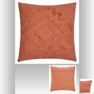 Coussin tuft inca  40x40cm terracotta