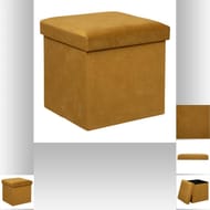Coffre pouf pliable  lilou ocre