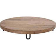 Plateau  bois rond  sur pieds