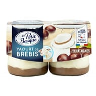 Le Petit Basque yaourt au lait de brebis sur lit de châtaignes 2x125g