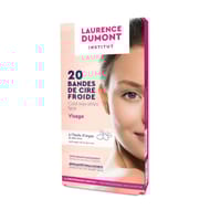 Laurence dumont bandes de cire froide visage x20 + flaconnette d'azulène offerte