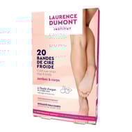 Laurence dumont bande cire froide jambes & corps x20