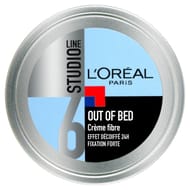L'oréal paris out of bed crème fibre fixation forte effet décoiffé 24h 150ml