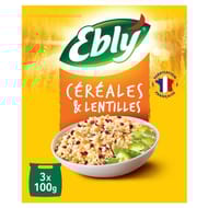 Ebly sachet cuisson céréales et lentilles 10mn 300g