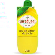 Siracuse jus de citron jaune 20cl 200g