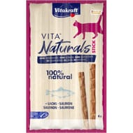 Vita naturals sticks saumon msc pour chat x4 -20g