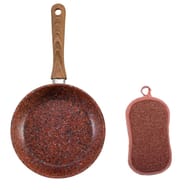 Poele stone pan granit 28 cm + éponge