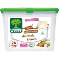 L'arbre vert doses lessive liquide amande douce hypoallergénique 24 doses 0.58kg