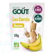 Good Goût les carrés banane 50g bio