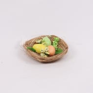 Nids avec oeufs diam 12cm