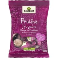 Alnatura boules en chocolat noir au praliné bio 96g
