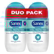 Sanex dermo déodorant bille protection totale 2x50ml