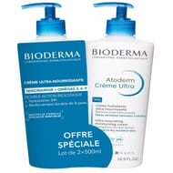 Bioderma atoderm crème ultra nourrissante  2x500ml