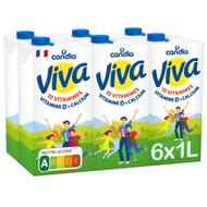 Viva lait à 1.2% de mg et 2.7% de lactose brique 6x1l