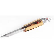 Pince inox 40 cm manche bambou
