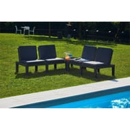 Salon bas molok 4 places modulable coloris anthracite
