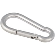 Mousqueton inox   8 mm Lg 80 mm largeur 40 mm