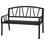 Banc de jardin alvernia noir