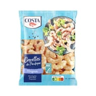 Costa crevettes du Pacifique cuites décortiquées asc 270g