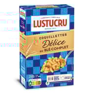 Lustucru delice au ble complet coquillettes 250g