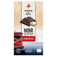 Grain de Sail Tablette chocolat noir fleur de sel bio - 100g