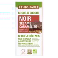 Ethiquable chocolat noir sésame caramélisé bio 100g
