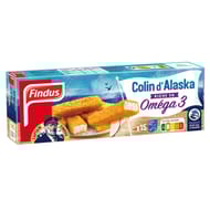 Findus 15 bâtonnets de colin d'Alaska msc 420g