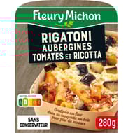 Fleury Michon rigatoni aubergines tomates & ricotta 280g