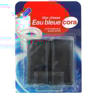 Cora bloc chasse eau bleue 2x50g