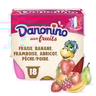Danonino aux fruits panaché 18x50g