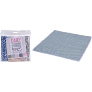 Chiffons décorés x5