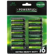 Piles aa salines 1.5v x16