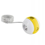 Watt&co wattball grise 2 prises 16A + 1 prise 6A+2 ports USB+bouton marche/arret