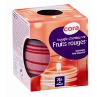 Cora bougie d'ambiance parfum fruits rouges