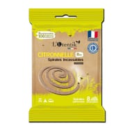 L'otentik sachet de 8 spirales citronnelle bio