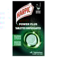 Harpic power plus tablettes désinfectantes fraîcheur active pin x6 - 0.135kg