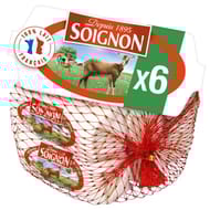 Soignon mini-bûches fromage de chèvre filet 6x25 g
