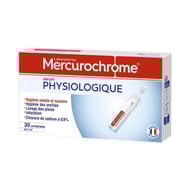 Mercurochrome sérum physiologique 30x5ml