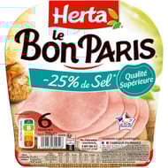 Herta le bon paris -25% de sel 6 tranches 210g