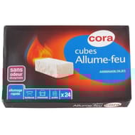 Cora allume-feu 24 cubes sans odeur