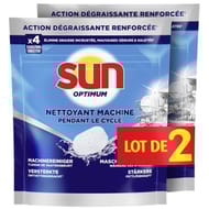 Sun additifs nettoyant lave vaisselle x8