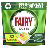 Fairy all in 1 produits de vaisselle automatique citron 83 ct