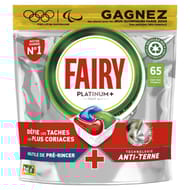 Fairy platinum plus all in one tablettes lave-vaiselle regular x65