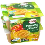 Cora dessert de fruits pomme nature  8x100g