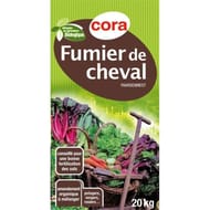 Cora fumier de cheval  20kg utilisable en agriculture biologique